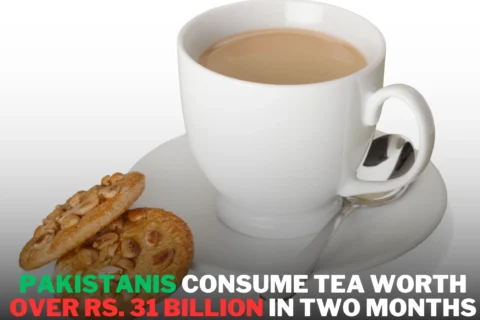 Tea consumption in Pakistan has increased significantly in recent months, with people spending over Rs. 31 billion on the beverage in just two months.