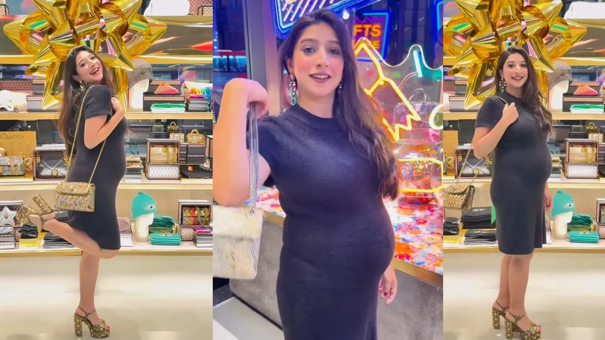 Pregnancy Fashion: Mariyam Nafees Sparks Controversy with Christmas Reel