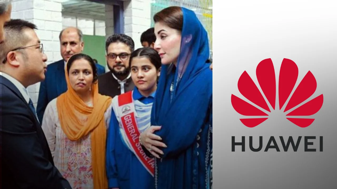 Punjab Chief Minister Maryam Nawaz Sharif has announced collaboration with Huawei Technologies