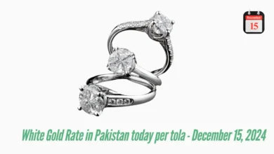 White Gold Rate in Pakistan today per tola​ - December 15, 2024